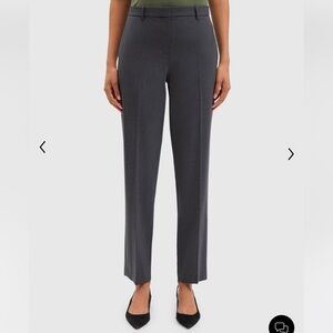Grey wool Theory trousers